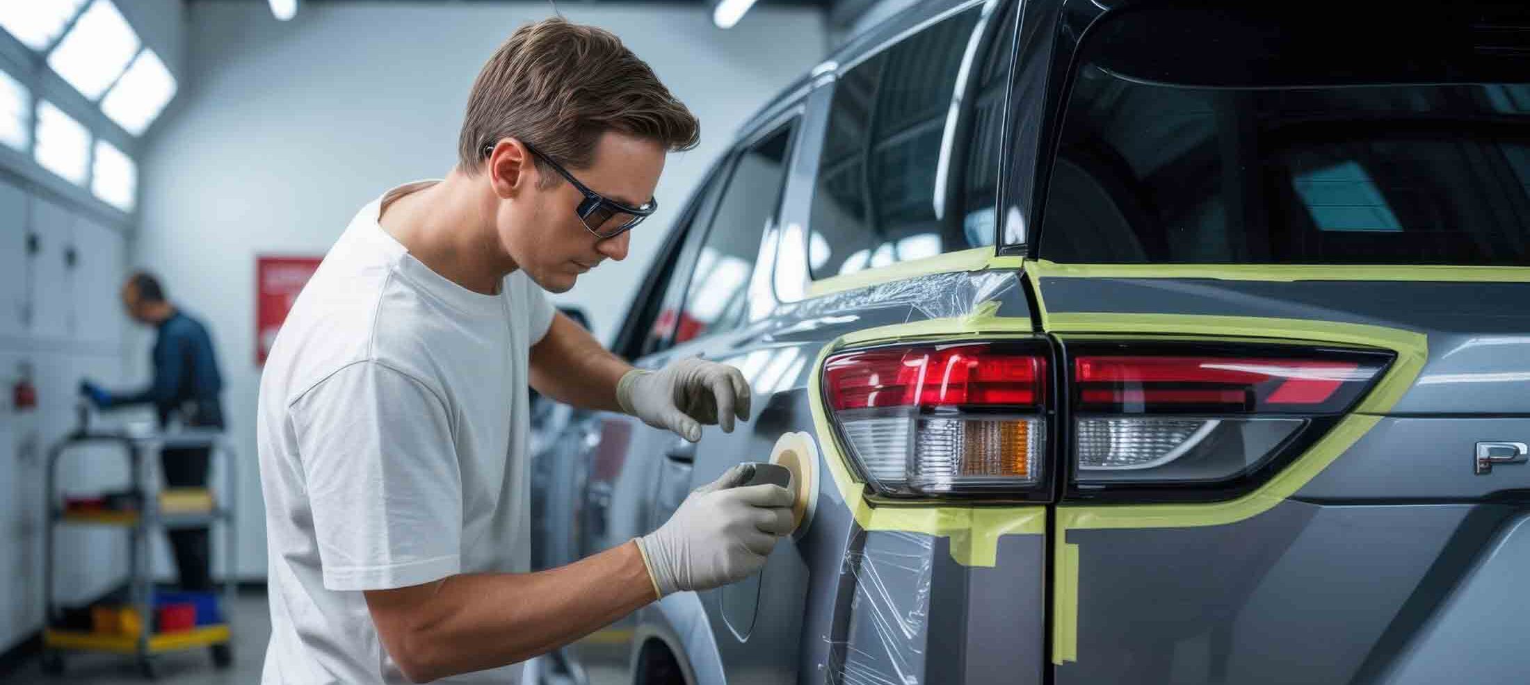 technician polishing rear quarter of suv – apex auto center technician polishing rear quarter of suv - apex auto center